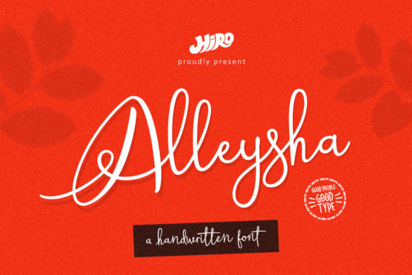 Alleysha: A Beautiful Handwritten Font for Crafters and Designers