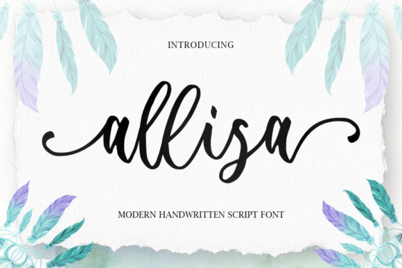 Allisa: A Versatile Script Font for Editorial Design