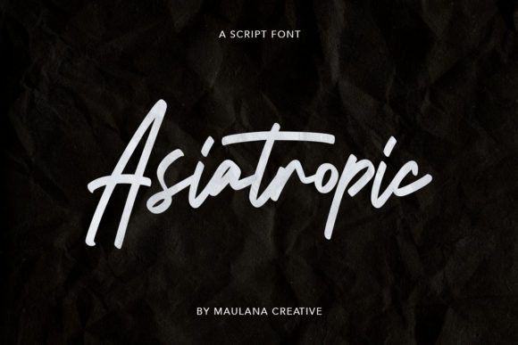 Asiatropic: A Handwritten Font with a Soul