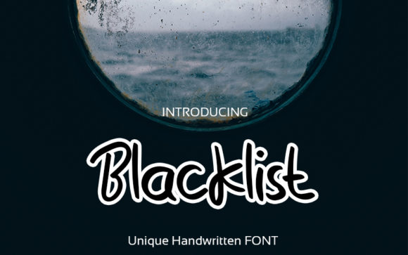 Blacklist: A Handwritten Font for Editorial Creativity