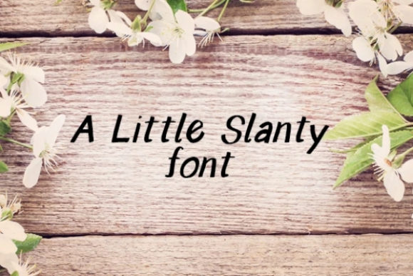 Font Choice That Speaks Volumes: A Little Slanty in Action