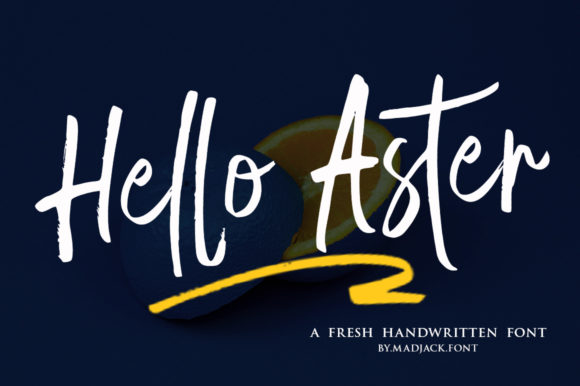 Hello Aster: A Friendly Script Font for Branding and Design