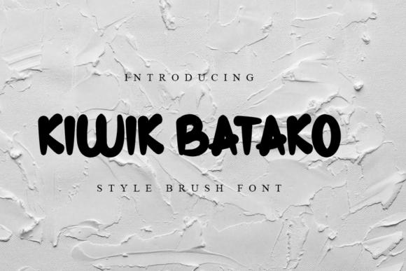 Kiwik Batako: A Script Font for Editorial Charm