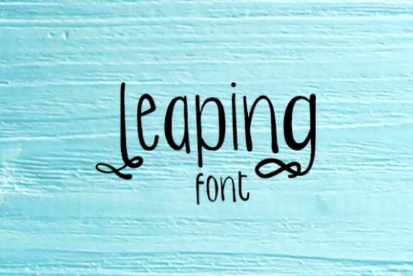 Leaping: A Playful Handwritten Font for Editorial Design