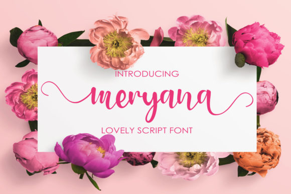 Meryana: A Script Font for Modern Web Design