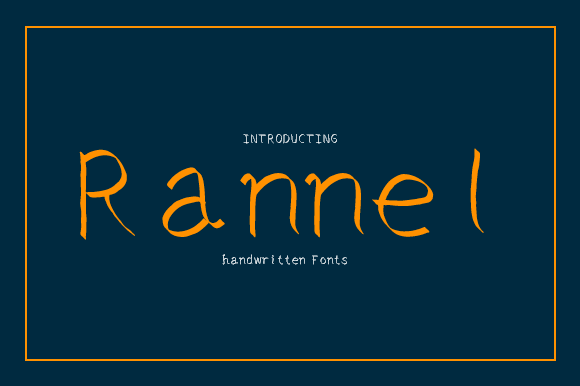 Rannel: A Handwritten Font That Elevates Digital Branding