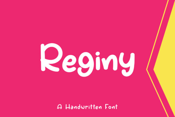 Reginy: A Handwritten Font That Elevates Your Craft Projects