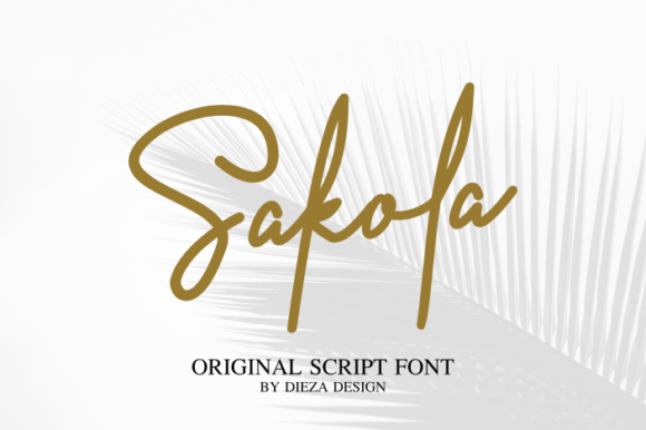 Sakola: A Handwritten Font for Creative Crafters