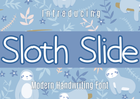Sloth Slide: A Handwritten Font for Creative Crafters