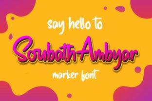 Soubath Ambyar: A Handwritten Font for Modern Editorial Design