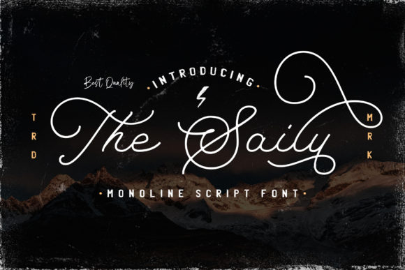 The Saily: A Script Font That Adds Elegance to Branding