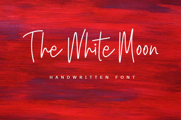 The White Moon: A Script Font for Digital Design
